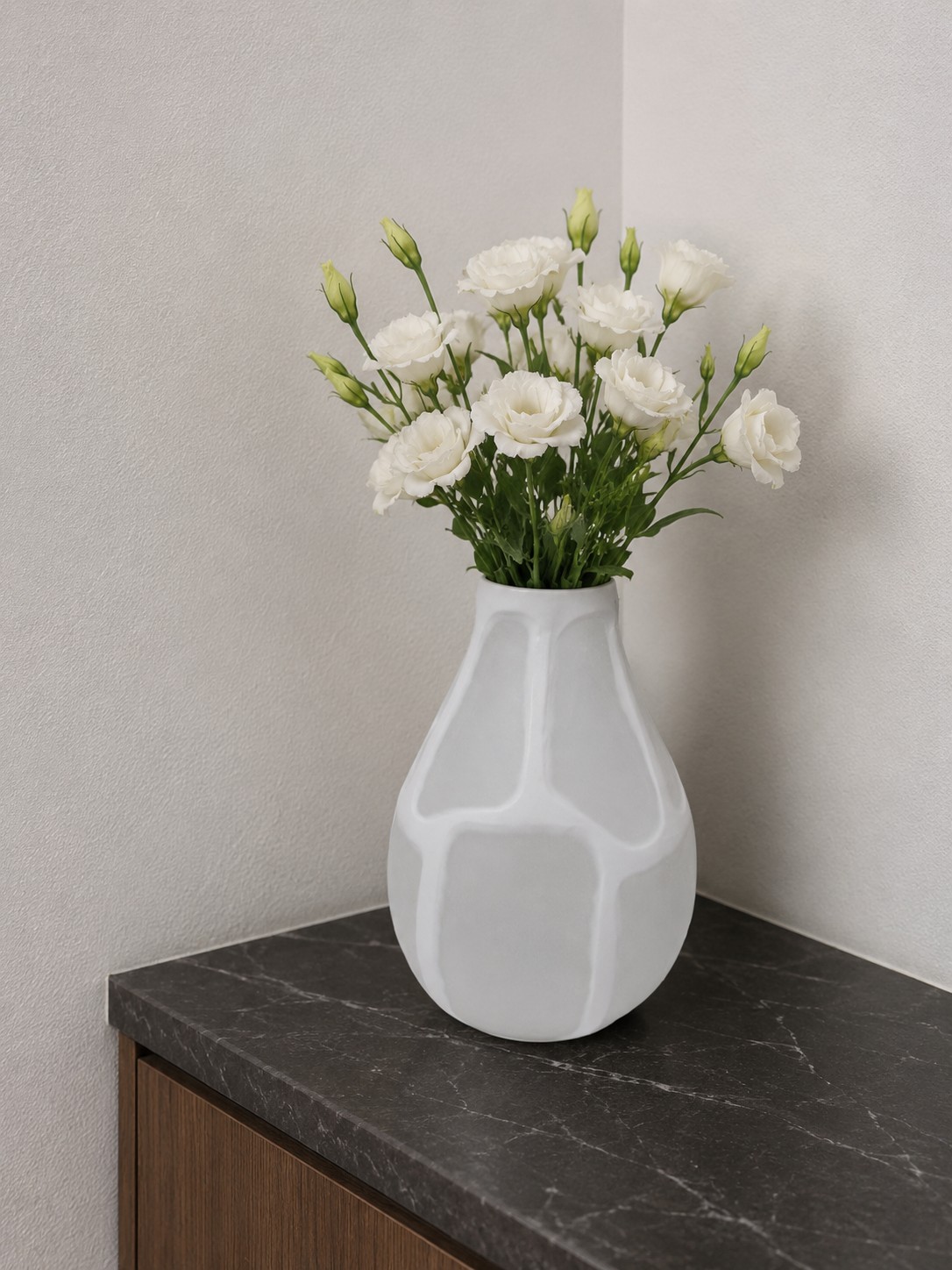 frosting Opal whiteTwo layer Flower Pot Handicraft Cutting